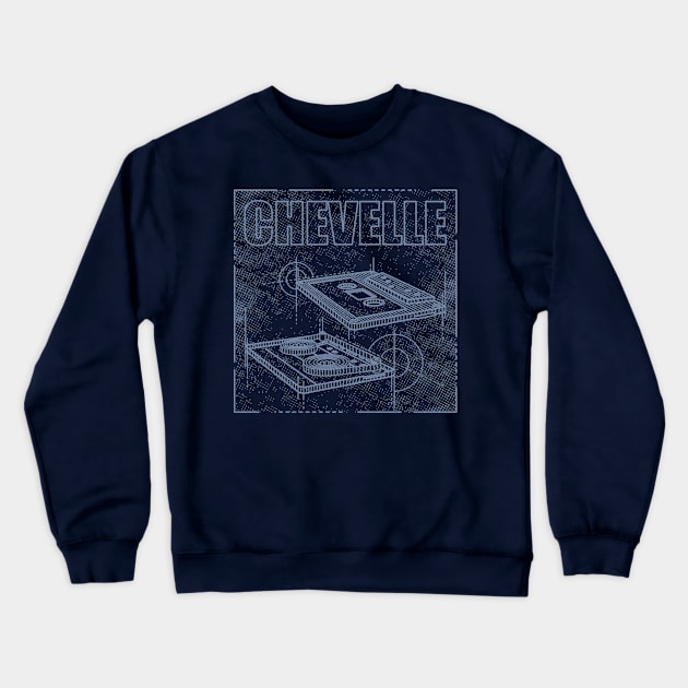 Chevelle Technical Drawing Crewneck Sweatshirt by Vector Empire